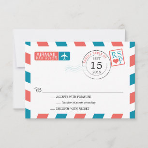 Mariage d'avion RSVP