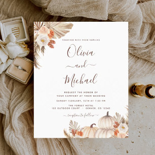 Mariage de automne Budget Pampas Grass Terracotta