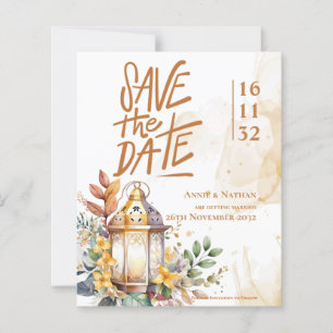Mariage de automne de lanterne jaune Floral Enregi