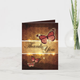 mariage de automne papillon romantique merci