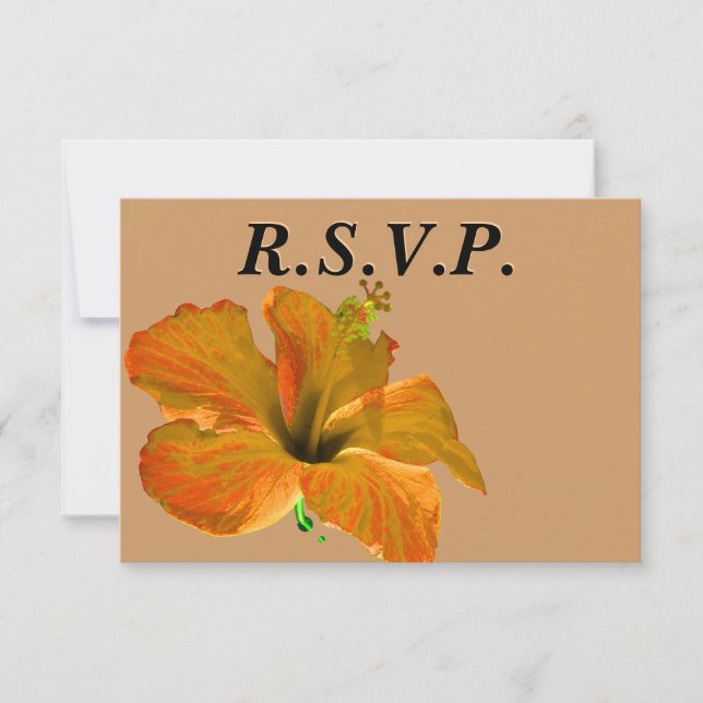 Mariage de automne RSVP invité (Devant)