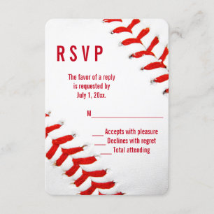 Mariage de baseball RSVP