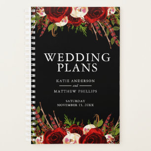 Mariage de Boho Floral de Bourgogne noire