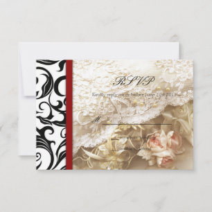 Mariage de Bourgogne Swirl RSVP