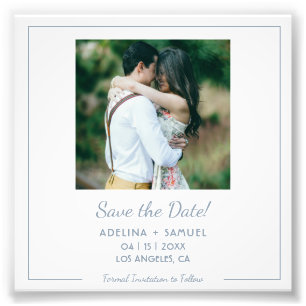 Mariage de budget photo minimaliste simple date de