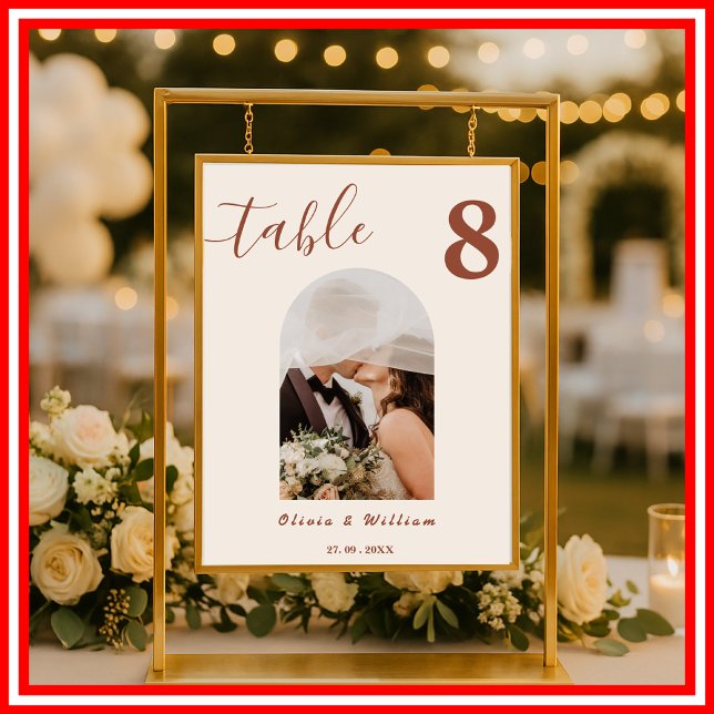 Mariage de Burange Boho PHOTO Numéro de tableau (Créateur téléchargé)