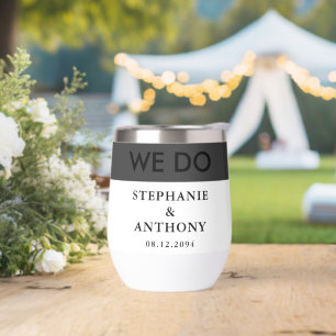 Mariage de BW moderne audacieux "We Do"   Nettoyer