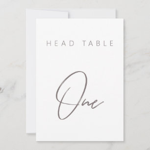 Mariage de calligraphie minimaliste simple Numéro