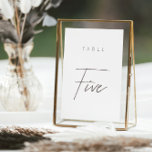 Mariage de calligraphie moderne simple Numéro de t<br><div class="desc">Le design présente une police manuscrite et un design moderne minimaliste. Conçu pour coordonner avec la collection de Faire-part de mariage "ESSENTIALS". Pour modifier les détails, cliquez sur "Personnaliser". Voir le lien de collection sur cette page pour voir tous les éléments correspondants dans ce magnifique design ou voir la collection...</div>