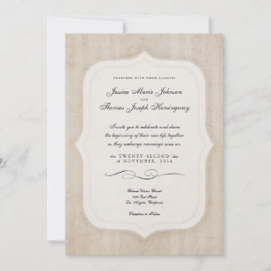 Mariage de carte Customisée de crème de charme vin