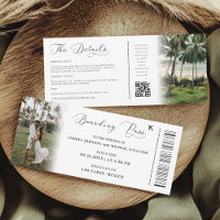 Mariage de carte d'embarquement de code QR de dest