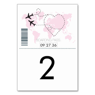 Mariage de carte d'embarquement de destination