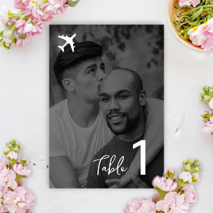 Mariage de carte d'embarquement de destination pho