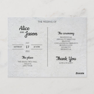 Mariage de carte postale