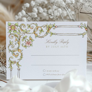 Mariage de carte RSVP Garden