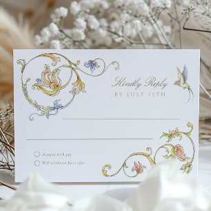 Mariage de carte RSVP Garden