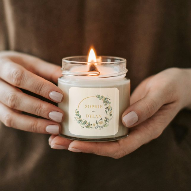 Mariage de cerceau floral Favoriser Sticker ou Env (Créateur téléchargé)