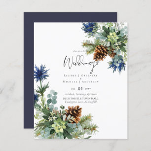 MARIAGE de chardon bleu hiver BUDGET