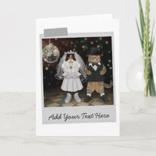 Mariage de Chats Carte Drôle