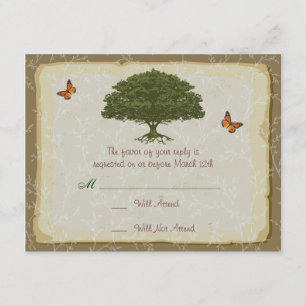 Mariage de chêne correspondant RSVP