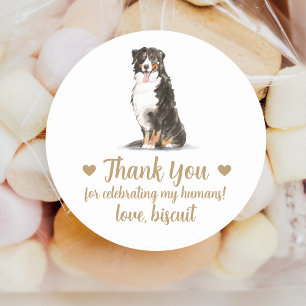 Mariage de chien personnalisé Favoriser Stickers