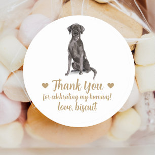 Mariage de chien personnalisé Favoriser Stickers