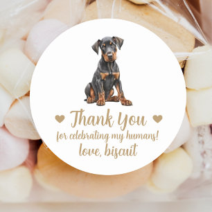 Mariage de chien personnalisé Favoriser Stickers