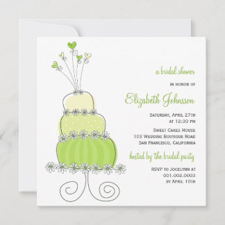 Mariage de citron vert doux Invitation Fête des ma