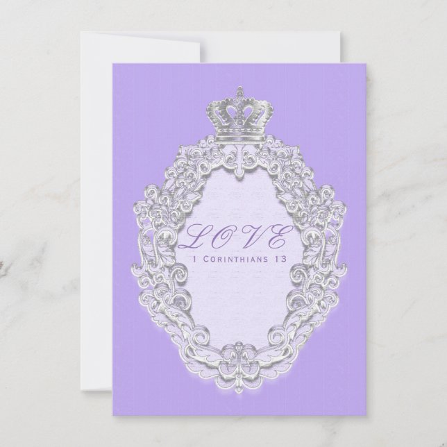 Mariage de conte de fées couronne vintage lavande  (Devant)