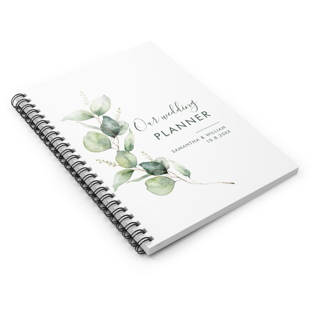 Mariage de couple au eucalyptus personnalisé (Eucalyptus Greenery Wedding Planner)