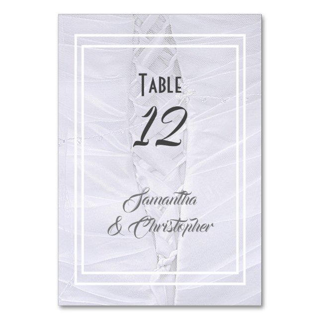 Mariage de dentelle blanche numéro de la table (Par défaut)