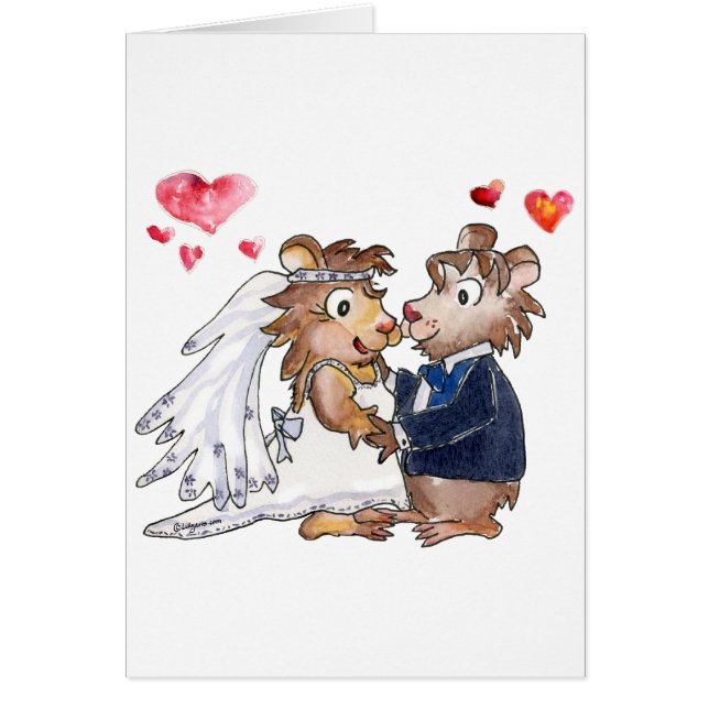 Mariage de dessin animé Couple (Devant)