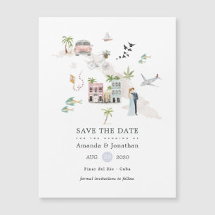 Mariage de destination à Cuba à l'aquarelle