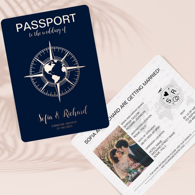 Mariage de Destination de Passeport Carte du Monde (Créateur téléchargé)