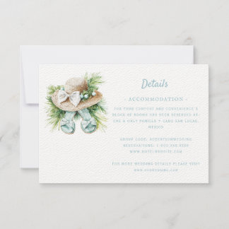 Mariage de destination plage | Détails Carte RSVP