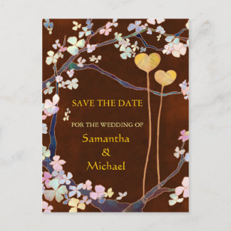 Mariage de deux coeurs Enregistrer la date Cartes