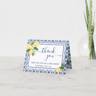 Mariage de Fête des mariées cartes de remerciement