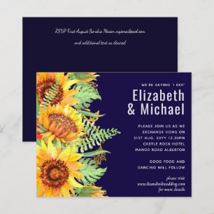 Mariage de fleurs bleues de la Marine Budget moder