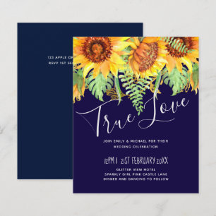 Mariage de fleurs bleues de la Marine Budget moder
