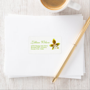 Mariage de fleurs d'orchidées réponse étiquettes d
