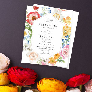 Mariage de fleurs multicolores à ressort budgétair