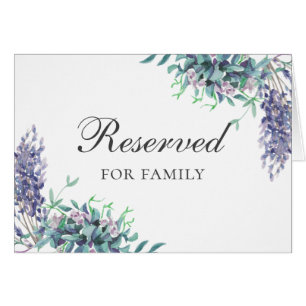 Mariage de fleurs violettes. Panneau réservé à la