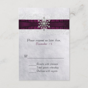 Mariage de flocon de neige à bijoux chic RSVP