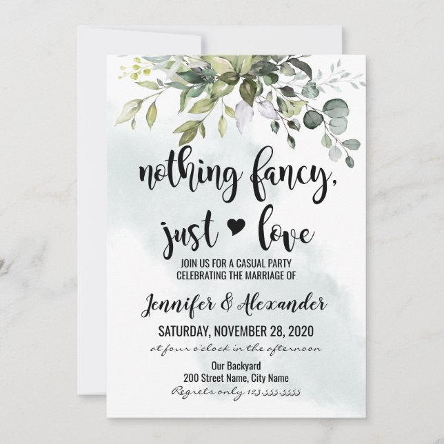 Mariage de Fuite dans la Verdure (Devant)