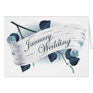 Mariage de janvier : feuilles de saison :