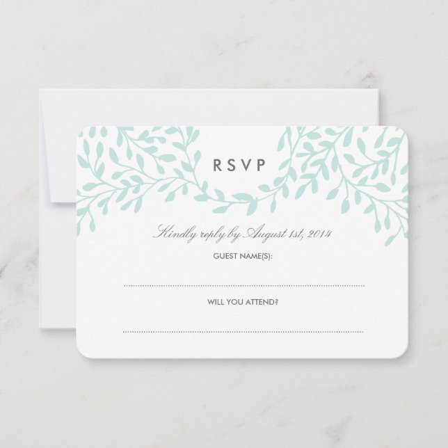 Mariage de jardin secret RSVP - Monnaie (Devant)