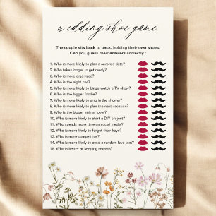 Mariage de jeu de chaussures fleur sauvage Fête de