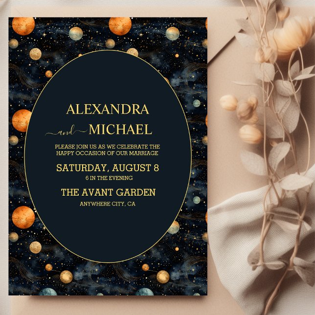 Mariage de la carte Celestial Blue and Golg Tarot (Créateur téléchargé)