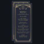 Mariage de la carte Tarot Elegant Gold et Navy<br><div class="desc">Design mariage moderne et élégant,  inspiré d'une carte de tarot. Le design n'est pas un vrai papier peint. Vous pouvez customiser plus loin en cliquant sur le bouton "PERSONNALISER". Objets correspondants dans notre boutique pour un thème de fête complet. Pour toute question complémentaire,  veuillez nous contacter à l'adresse ThePaperieGarden@gmail.com</div>