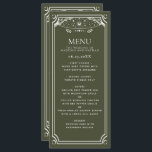 Mariage de la carte Tarot Elegant Olive & White<br><div class="desc">Design mariage moderne et élégant,  inspiré d'une carte de tarot. Vous pouvez customiser plus loin en cliquant sur le bouton "PERSONNALISER". Objets correspondants dans notre boutique pour un thème de fête complet. Pour toute question complémentaire,  veuillez nous contacter à ThePaperieGarden@gmail.com</div>